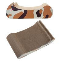 リーフ ねこ型つめとぎ スクラッチキャット ミケネコ ダンボール 256292 1個（直送品）