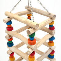 リーフ 大型インコ&オウム用 コーヒーの木のカラフル止まり木ブランコ ボックスブランコ 899625 1個（直送品）