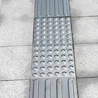 セーフラン安全用品 ステンレス点字タイル 300x300mm 点状突起 J2540-DO 1枚（直送品）