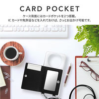 AQUOS R8 pro SH-51D ショルダーストラップ付きレザーケース 「SHOULDER POCKET」 ブラック 1個（直送品）