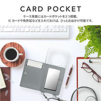 AQUOS R8 pro SH-51D ショルダーストラップ付きレザーケース 「SHOULDER POCKET」 ブルー 1個（直送品）