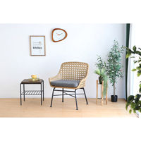 【軒先渡し】東馬 リゾネア ベンチソファ 1人掛 幅650mm ナチュラル 54681200 1台（直送品）