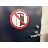 グリーンクロス ＪＩＳ禁止標識ピクトサインステッカーΦ２００　ＢＡＮー０４Ｓ　リフト使用禁止　1枚（直送品）