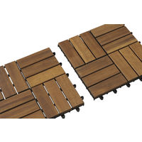 アイリスオーヤマ ウッドタイルデッキ WTD-12 1枚【ジョイントタイル】