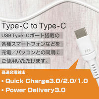 エアージェイ 発火を防ぐPTC TYPE-C to Cケーブル3M UKJ-PCTC 3M 1本