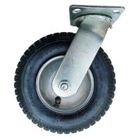 シンセイ キャスター付タイヤ8インチ自在タイプ 台車取付 4571191190642 1セット(1個×4)