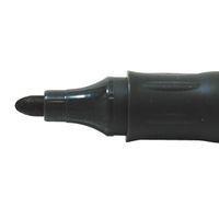 シンワ測定 工事用 ペイントマーカー 中字 丸芯 黒 78414 1本