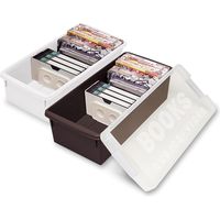 伊勢藤 収納ケース ブック&メディアケース チョコブラウン I-540 1個