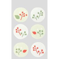 デザインフィル 封筒 しあわせ 6枚入 木の実柄 20468006 1冊