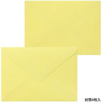 デザインフィル レターセット 活版 花ライン柄 黄 86477006 1個