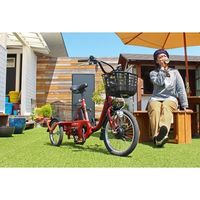 エスコ 18インチ 電動三輪自転車 EA986YB-22 1台（直送品）