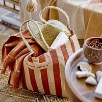 杉田エース Bloomingvilleジュートショッピングバッグ CXE956942 1セット(4個)（直送品）