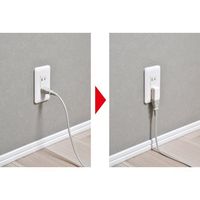 エスコ AC125V/15A コンセントアダプター(たて型) EA940CD-7 1セット(20個)（直送品）