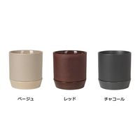 杉田エース Broste COPENHAGENフラワーポット w/ソーサー ベージュ φ21 CWG956916 1個（直送品）