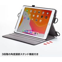 サンワサプライ iPad 10.2インチ スタンド機能付きショルダーベルトケース PDA-IPAD1612BK 1個（直送品）