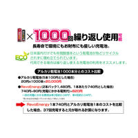 ヒーローグリーン USB充電式 リチウムイオン電池 単4形 HRE4-2P 1パック