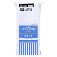 オキナ ホワイト封筒100g長3枠無し100枚パック WP600N 1袋（わけあり品）