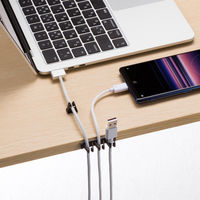 サンワサプライ 粘着固定ケーブルホルダー(はさみで切り離せる・3個入り) CA-514 1個