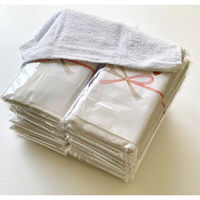 日繊商工 【名刺ポケット付袋】日本製の無地熨斗付きタオル(やや厚手=220匁=約68g) NP220-muji(30) 1箱(30枚入)（直送品）