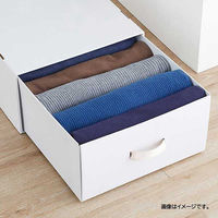 ベストコ 収納 ボックス 幅44×奥行53×高さ23cm ホワイト ND-9541 WM44 Reuse Dan Box シリーズ 1個（直送品）