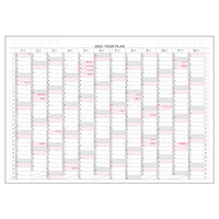 ナカバヤシ 【2024年版】ロジカル卓上カレンダー Wリング B6 ホワイト CLT-B602-24W 1冊（直送品）