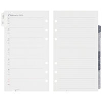 マルマン 【2024年版】リフィル バイブル データプラン 6穴 月間+週間ダイアリー 月曜始まり DP177-24 1冊（直送品）