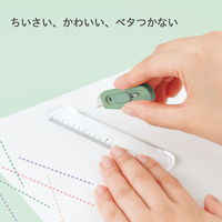 プラス チームデミ カッター + ルーラー(定規) わかば 31462 1パック