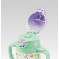 超軽量両手ストローステンレスボトル 240ml スヌーピー ビーグルハグ スケーター