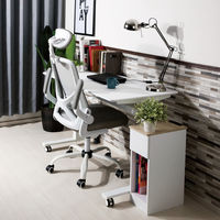 武田コーポレーション ワークデザインチェア ライトグレー／ホワイト A0-HO62LGRY １箱（直送品）