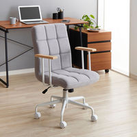 武田コーポレーション 肘付き デザインチェア A2-TD60LGRY １箱（直送品）