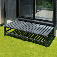 武田コーポレーション アルミ縁台90×177 AL-90177GY １箱（直送品）