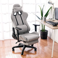 武田コーポレーション ファブリックゲーミングチェア GMES-F07GRY １箱（直送品）