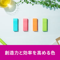 スリーエム(3M) ポストイット ふせん 付箋 強粘着 75mm×25mm マルチカラー1 1箱（24冊入） 5001SS-MC-1N