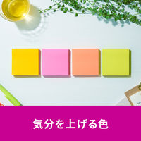 スリーエム(3M) ポストイット ふせん 付箋 強粘着 ノート 75mm×75mm マルチカラー6 1箱（12冊入） 6541SS-MC-6N