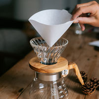 HARIO（ハリオ）ペーパーフィルター 100枚入 ホワイト 1～4杯用 V60 02 VCF-02-100WK 1個