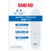 バンドエイド 透明 Mサイズ 40枚 937314 1箱(40枚入)　絆創膏(ばんそうこう)