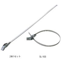 信栄物産 ステンレスベルト(締金具) 10×300mm 2本入 SL-103 10X300 1個（直送品）