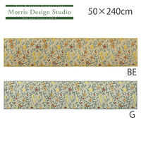 川島織物セルコン モリスデザインスタジオ フルーツ インテリアマット 500×2400mm グリーン FT1703_29G 1枚（直送品）