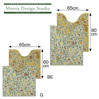 川島織物セルコン モリスデザインスタジオ フルーツ トイレマット 800×650mm グリーン FT1703_94G 1枚（直送品）