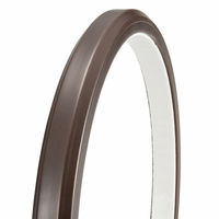 オーム電機 やわらかモール コード保護用 テープ付 1m チョコ 00-9820 1個