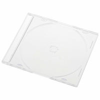 オーム電機 Blu-ray&CD&DVDケース 厚み5mmスリムタイプ クリア 10個パック 01-7214 1個(10個パック)