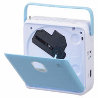 オーム電機 ステレオCDラジオ AM/FMステレオ ブルー 03-5026 1個