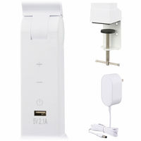 オーム電機 LEDデスクランプ ブルーライトカット クランプ式 ホワイト 06-3841 1個