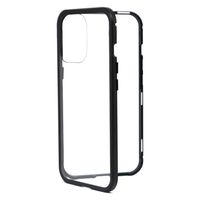 エアージェイ IPHONE 13Pro 背面クリアガラス+耐衝撃アルミバンパー背面ケース AC-P21P-MC BK 1個（直送品）