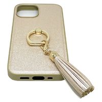 エアージェイ IPHONE 13MINIリングタッセル付シャイニー背面ケース AC-P21M-SYG SG 1個（直送品）
