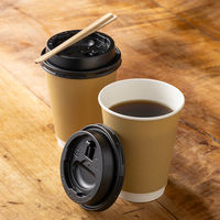 サンナップ エアウォールカップ クラフトカラー 340ml 1袋（25個入）