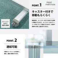 【軒先渡し】コマイ 3連スクリーン ワイド 幅2700×奥行350×高さ1500mm ホワイト  TP3-1509BN-EEWW 1セット（直送品）