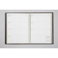 高橋書店 【2024年版】リングダイアリー A5 見開き1週間 月曜始まり 黒 452 1冊（直送品）