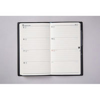 高橋書店 【2024年版】ニューダイアリーミニ5 手帳判 見開き1週間 月曜始まり 黒 134 1セット(2冊)（直送品）