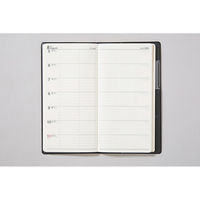 高橋書店 【2024年版】ニューダイアリー7 手帳判 片側1週間＋ノート 月曜始まり 黒 76 1冊（直送品）